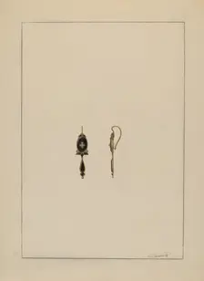 Earrings, 1935/1942. Creator: Albert Camilli