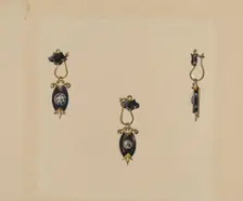 Earrings, 1935/1942. Creator: Harry Jennings