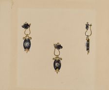 Earrings, 1935/1942. Creator: Harry Jennings