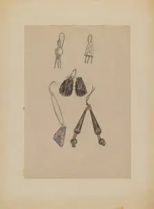 Earrings, 1935/1942. Creator: Melita Hofmann