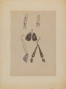 Earrings, 1935/1942. Creator: Melita Hofmann