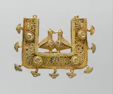 Earrings and Pendant, Iran, 11th-12th century. Creator: Unknown