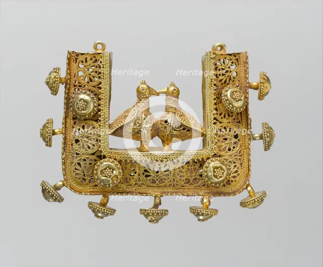 Earrings and Pendant, Iran, 11th-12th century. Creator: Unknown.