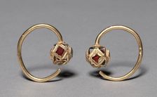 Earrings (pair), 400s. Creator: Unknown