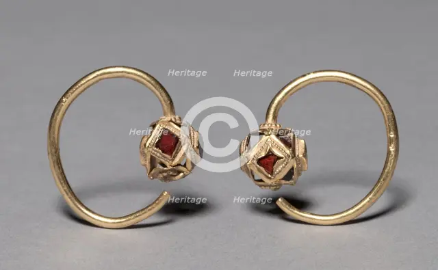 Earrings (pair), 400s. Creator: Unknown.