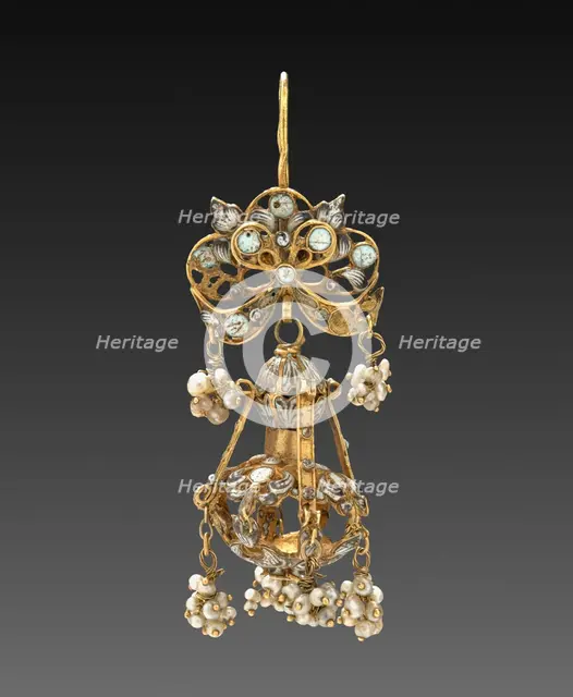 Earring, 1700s - 1800s. Creator: Unknown.