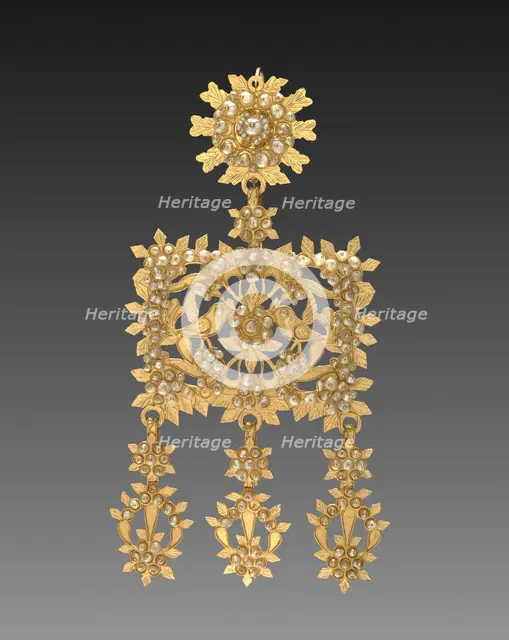 Earring, 1700s - 1800s. Creator: Unknown.