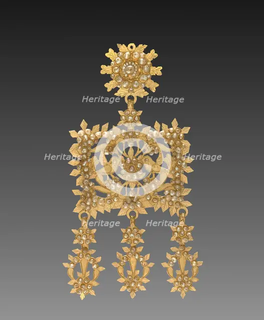Earring, 1700s - 1800s. Creator: Unknown.