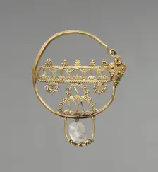 Earring with Openwork, 600-800. Creator: Unknown