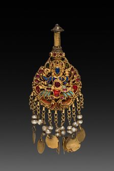 Earring with Vishnu Riding Garuda, 1600s or 1700s. Creator: Unknown