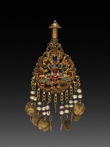 Earring with Vishnu Riding Garuda, 1600s or 1700s. Creator: Unknown