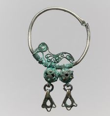 Earring, Avar, 8th-9th century. Creator: Unknown