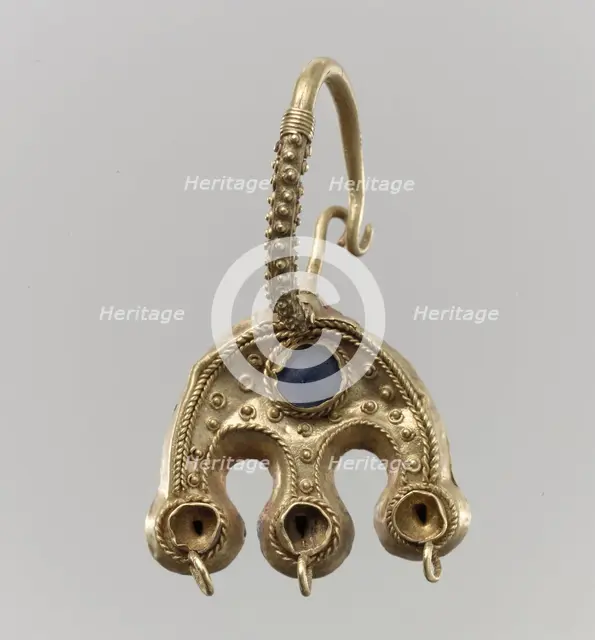 Earring, Byzantine, 6th-7th century. Creator: Unknown.