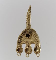 Earring, Byzantine or Langobardic, 6th-7th century. Creator: Unknown
