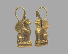 Earring in the Form of Griffin, 5th cen. BC. Artist: Scythian Art
