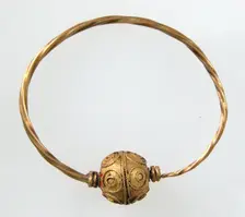 Earring, Langobardic, 6th-7th century. Creator: Unknown