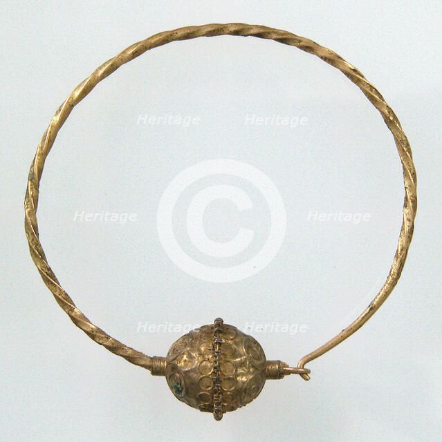 Earring, Langobardic, 6th-7th century. Creator: Unknown.