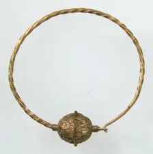 Earring, Langobardic, 6th-7th century. Creator: Unknown
