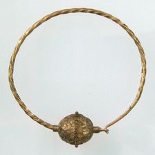 Earring, Langobardic, 6th-7th century. Creator: Unknown