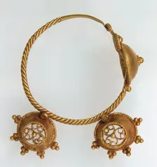 Earring, Langobardic, end of 6th century-middle of 7th century. Creator: Unknown