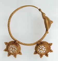 Earring, Langobardic, end of 6th century-middle of 7th century. Creator: Unknown