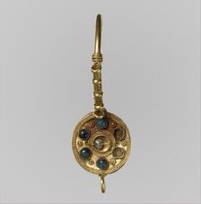 Earring, Langobardic or Byzantine (?), 6th-7th century. Creator: Unknown