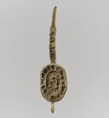 Earring, Langobardic or Byzantine (?), 6th-7th century. Creator: Unknown