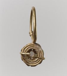 Earring, Langobardic or Byzantine (?), 6th-7th century. Creator: Unknown