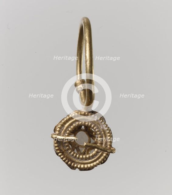 Earring, Langobardic or Byzantine (?), 6th-7th century. Creator: Unknown.