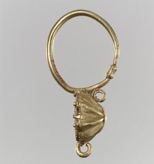 Earring, Langobardic or Byzantine (?), 6th-7th century. Creator: Unknown