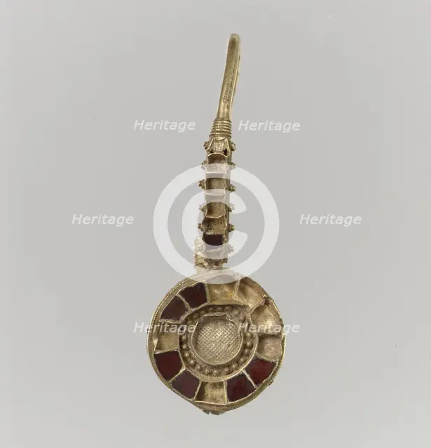 Earring, Langobardic or Byzantine (?), 6th-7th century. Creator: Unknown.