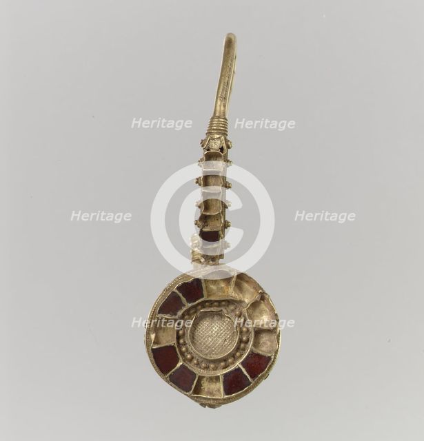 Earring, Langobardic or Byzantine (?), 6th-7th century. Creator: Unknown.