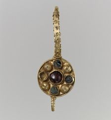 Earring, Langobardic or Byzantine (?), 6th-7th century. Creator: Unknown