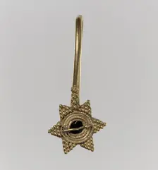 Earring, Langobardic or Byzantine, 6th-7th century. Creator: Unknown