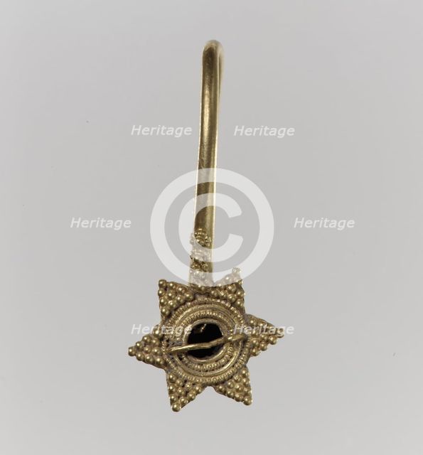 Earring, Langobardic or Byzantine, 6th-7th century. Creator: Unknown.