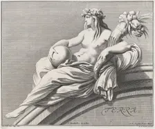 Earth, 1735. Creator: Johann Justin Preissler
