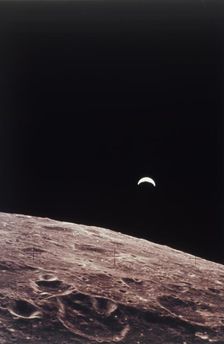 Earth from the Moon. Creator: NASA