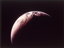 Earth from Apollo 4 spacecraft, 9 November 1967. Creator: NASA