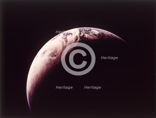 Earth from Apollo 4 spacecraft, 9 November 1967. Creator: NASA.
