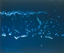 Earth from space - the Great Barrier Reef, Australia, seen from the Space Shuttle, 1983. Creator: NASA