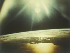 Earth from space - the Gulf of Mexico and Florida, USA, c1980s. Creator: NASA