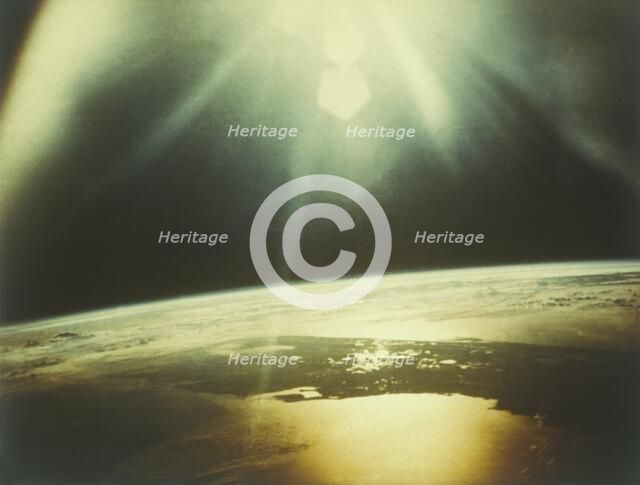 Earth from space - the Gulf of Mexico and Florida, USA, c1980s. Creator: NASA.