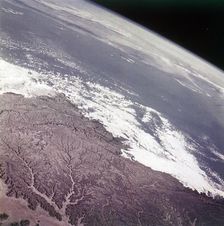 Earth from space - the Sudan, c1980s. Creator: NASA