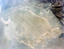 Earth from space - Dasht-E-Lut, Iran, second Space Shuttle flight, 1981. Creator: NASA