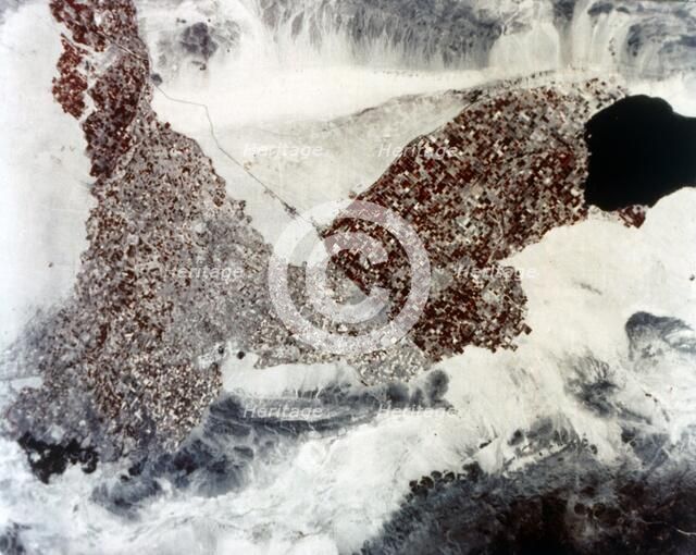 Earth from space - Imperial Valley, California, USA, seen from the Space Shuttle, c1980s. Creator: NASA.