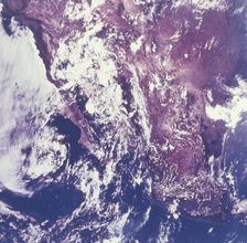 Earth from space - Mexico, c1980s. Creator: NASA
