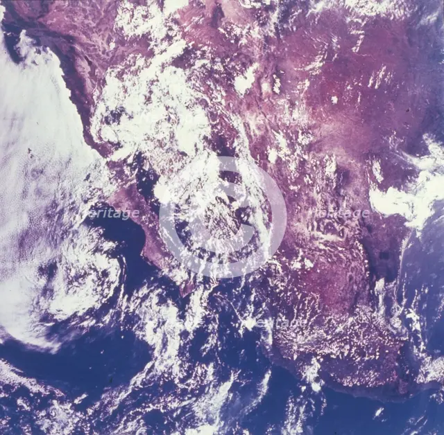 Earth from space - Mexico, c1980s. Creator: NASA.
