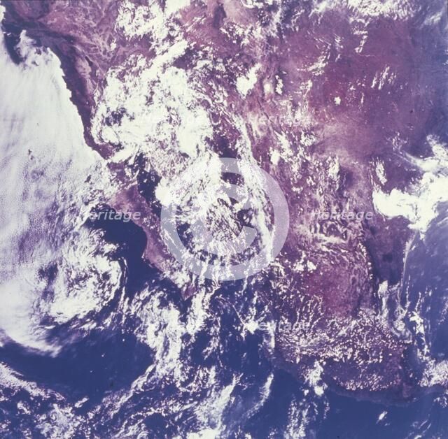 Earth from space - Mexico, c1980s. Creator: NASA.