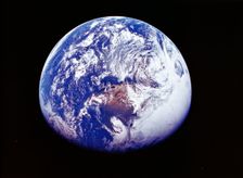 Earth from space, photographed by spacecraft Apollo 16, April 16 1972