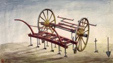 Earth Scuffer agricultural machine, (c1770-c1820?). Creator: Unknown